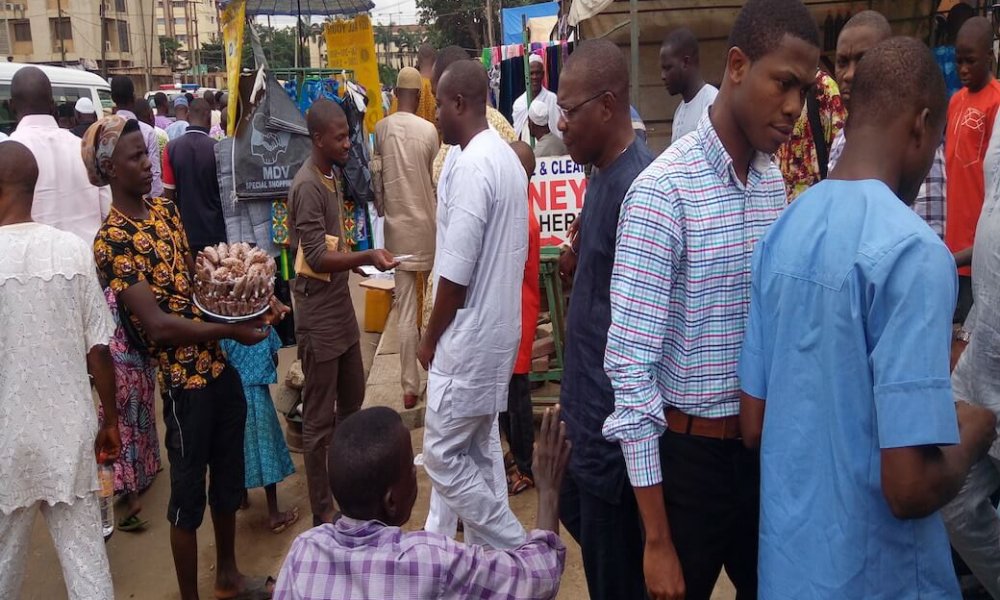 MPAC Team engaging Muslims at Alausa Central Mosque