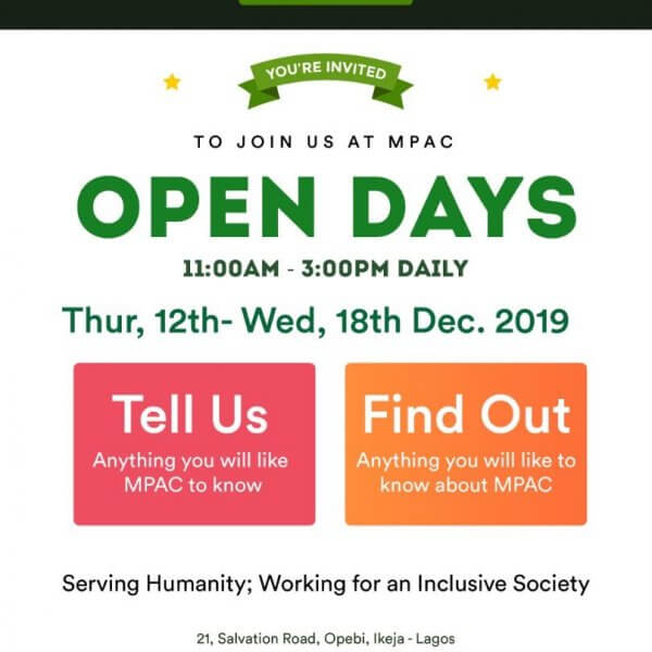2019 MPAC Open Days